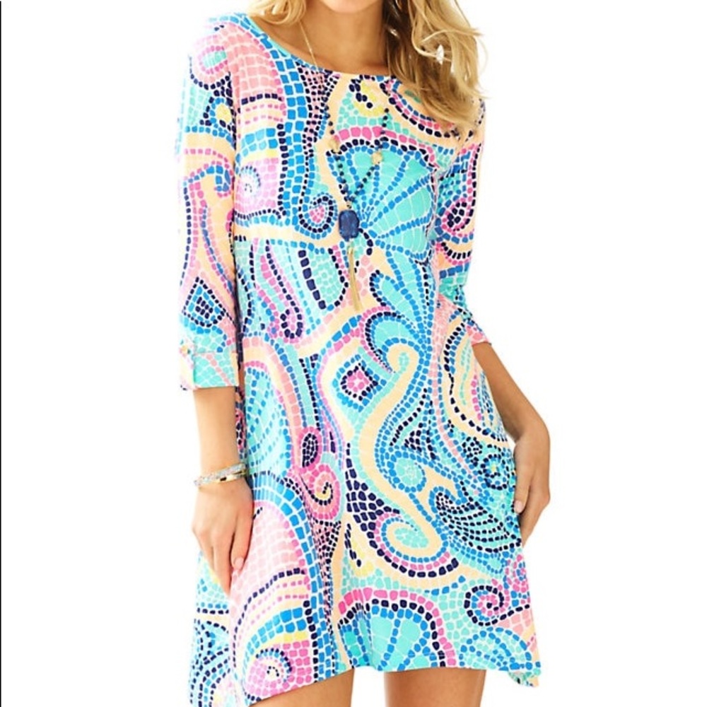 Lilly Pulitzer Multi Tile Wave Edna dress